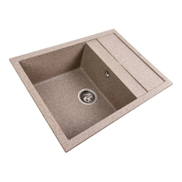 Фото - Мойка кухонная Platinum 6550 LOTOS матовая Карамель