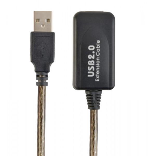 Фото - Кабель USB type A - USB type A Cablexpert USB - USB V 2.0 (F/M) 5m Black (UAE-01-5M) Фото - Кабель USB type A - USB type A Cablexpert USB - USB V 2.0 (F/M) 5m Black (UAE-01-5M)
