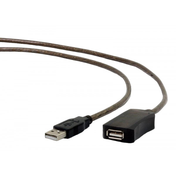 Фото - Кабель USB type A - USB type A Cablexpert USB - USB V 2.0 (F/M) 5m Black (UAE-01-5M)