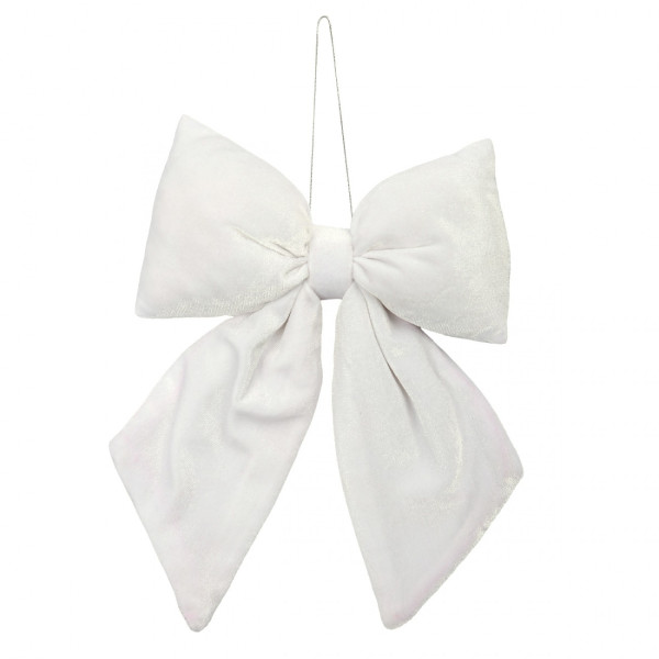 Фото - Декор New Year YES! Fun Бант 32x25 см белый (975083) Фото - Декор New Year YES! Fun Бант 32x25 см белый (975083)