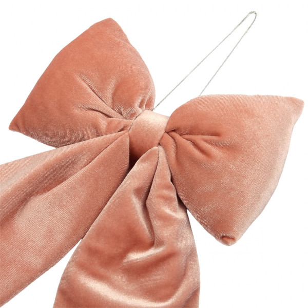 Фото - Декор New Year YES! Fun Бант 32x25 см пудровый (975085)