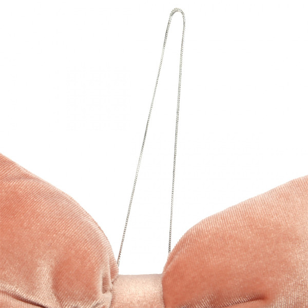 Фото - Декор New Year YES! Fun Бант 32x25 см пудровый (975085)