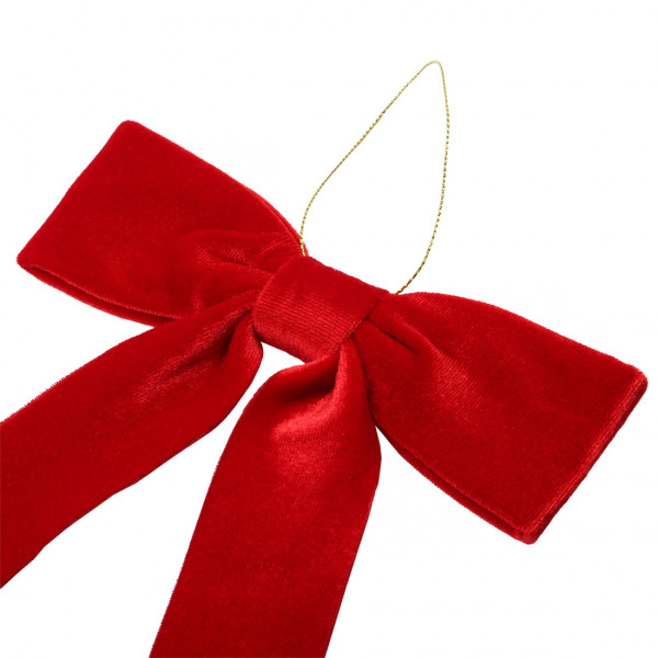 Фото - Декор New Year YES! Fun Бант 38x16 см бордо (975092)