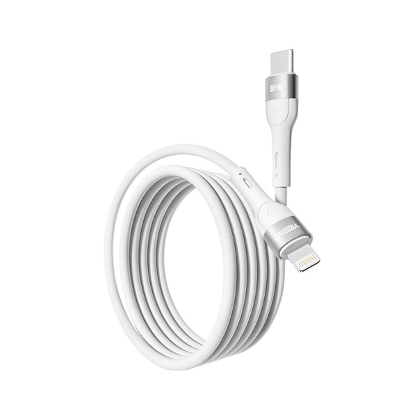 Фото - Кабель синхронизации данных YOKI EXTRA Type-C to Lightning 30W 1.2m White (YK-EX11)