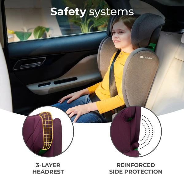 Фото - Автокресло Kinderkraft Junior Fix 2 i-Size Cherry Pearl (KCJUFI20RED0000)