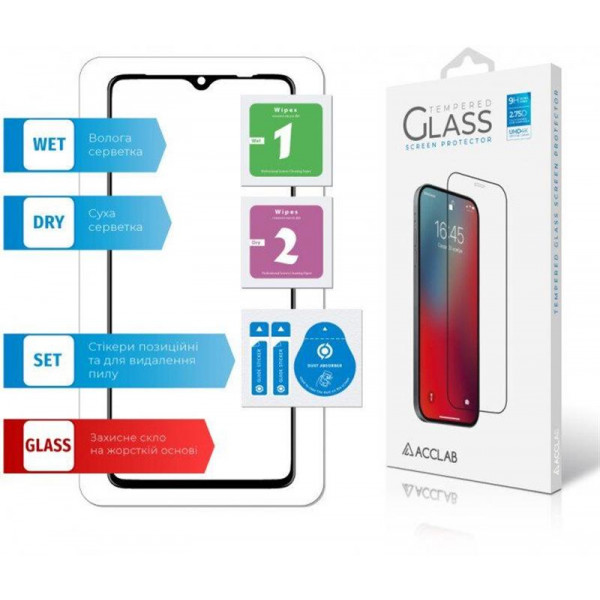 Фото - Защитное стекло для смартфона ACCLAB Full Glue for Realme X2 Pro Black (1283126508387)