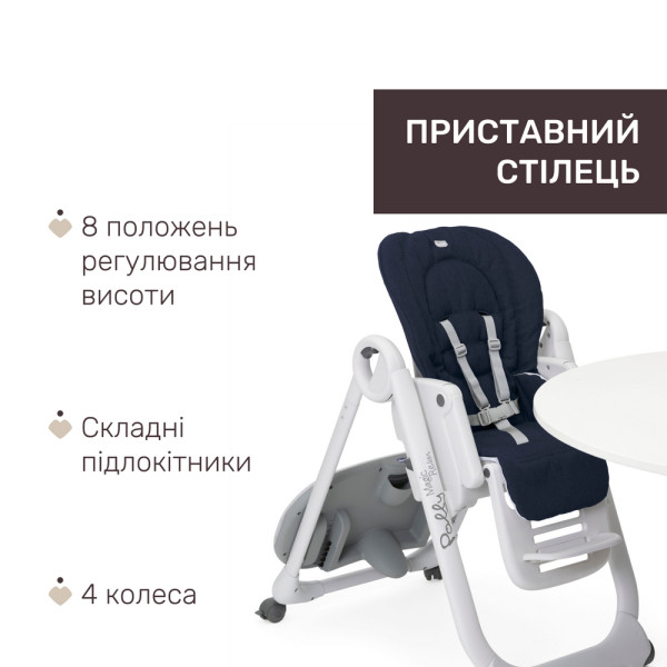 Фото - Стульчик для кормления трансформер Chicco Polly Magic RELAX, цв. 64.00 (79502.64.00)