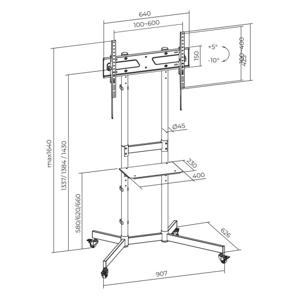 Фото - Крепление для телевизора iTECH T1043TE