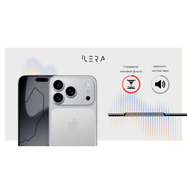 Фото - Защитное стекло для смартфона ILera DeLuxe Incognito Glass for iPhone 17 Pro (iLInDL17Pr)