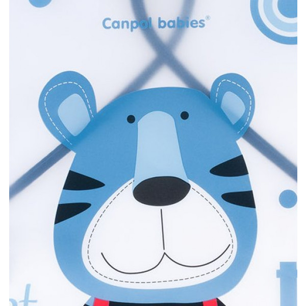 Фото - Нагрудник пластиковый Canpol babies мягкий Puppets синий (9/236_blu)