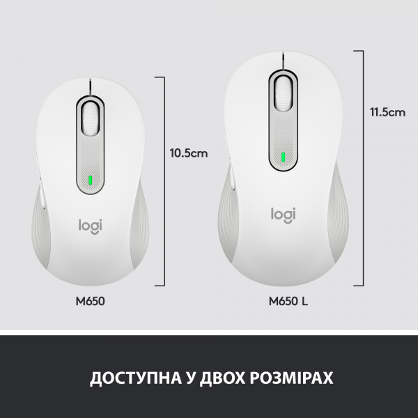 Фото - Мышь беспроводная Logitech Signature M650 Wireless Mouse Off-White (910-006255)