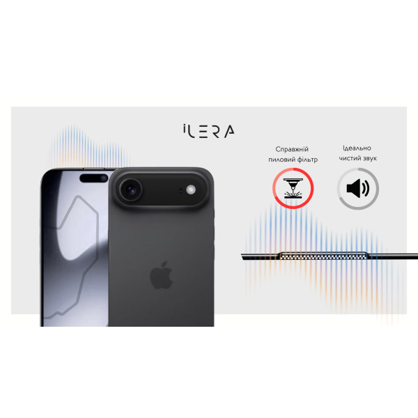 Фото - Защитное стекло для смартфона ILera FrostedGlass 2.0 for iPhone 17 Air (iLFrGl17Air)