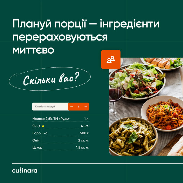 Фото - Послуга Culinara: «Страви та коктейлі» 12 міс.