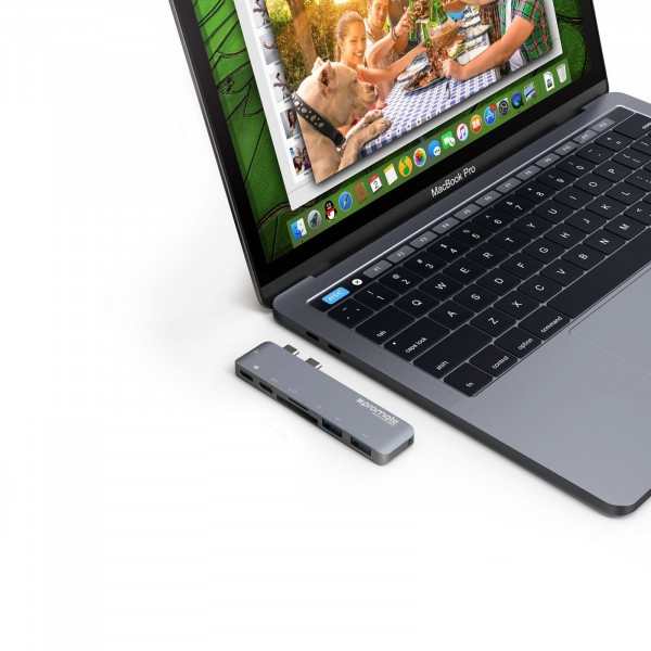 Фото - Хаб USB Promate Machub-PRO Space Grey