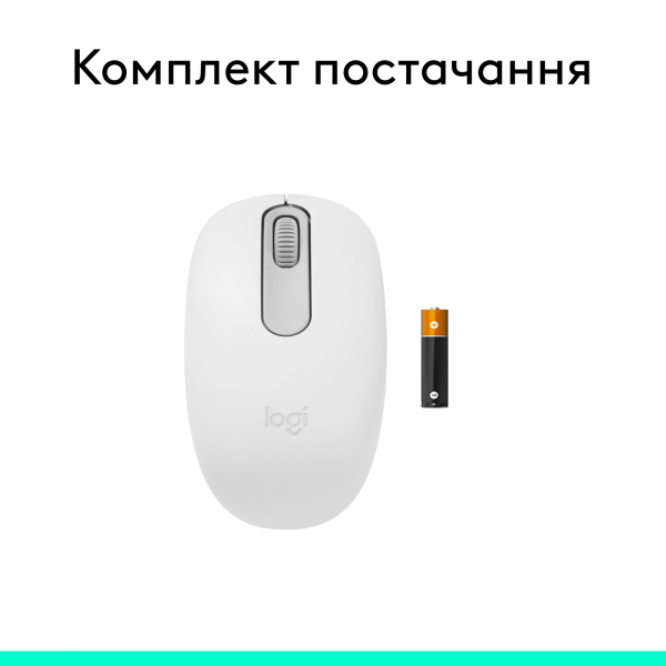 Фото - Мышь беспроводная Logitech M196 Bluetooth Mouse Off White (910-007460)