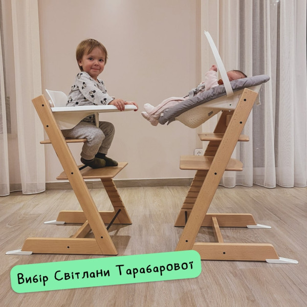 Фото - Стульчик для кормления классический Stokke Tripp Trapp Storm Grey (100125)