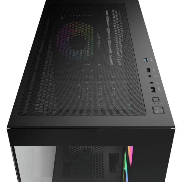 Фото - Корпус OCYPUS ATX W/O PSU GAMMA C72 BK ARGB (GAMMA-C72-BKD400XX-GL)