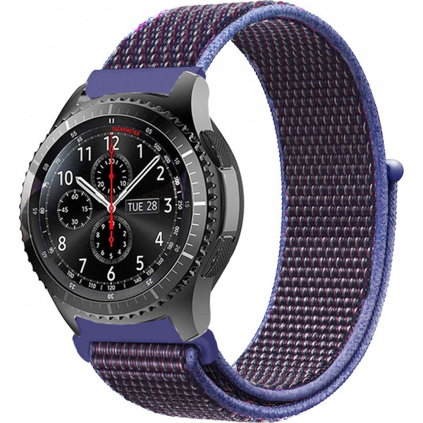 BeCover Nylon Style for Samsung Galaxy Watch 46mm Watch 3 45mm Gear S3 Classic Gear S3 Frontier Purple 705870 COMFY