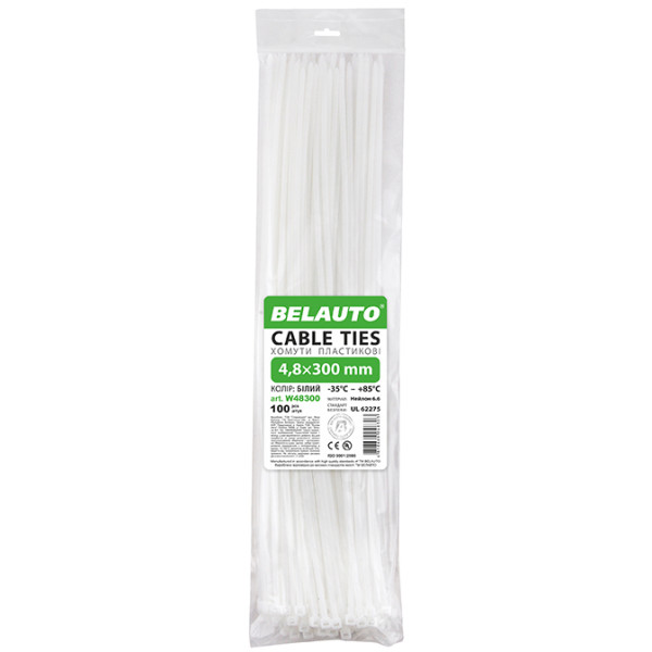 Фото - Набор хомутов BelAuto 4.8x300 (W48300)