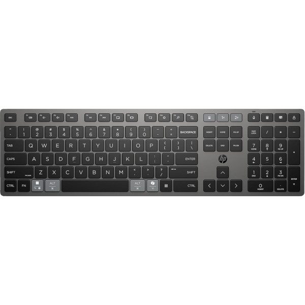 Фото - Клавиатура беспроводная HP 720 Multi-Device Rechargeable, 109key, WL/BT, EN/UK Black (9T5B1AA)