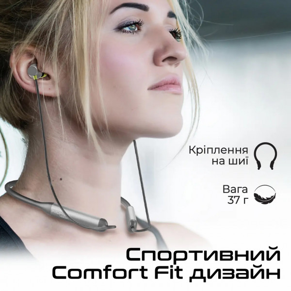 Фото - Наушники вкладыши беспроводные Promate Velcon.Grey