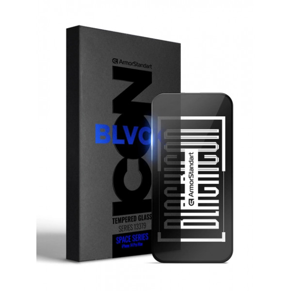 Фото - Защитное стекло для смартфона Armorstandart Space Black Icon for Apple iPhone 14 Pro Max with cutout (ARM67728)