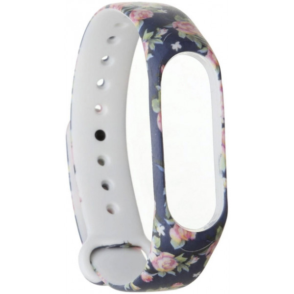 Фото - Ремешок для фитнес-браслета Armorstandart for Xiaomi Mi Band 4/3 Blue Flowers (ARM52066)