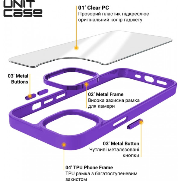 Фото - Чехол для смартфона Armorstandart Unit for Apple iPhone 14 Pro Lavender (ARM62482)