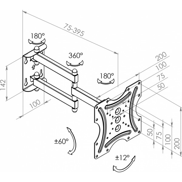 Фото - Крепление для телевизора Квадо К-342 В