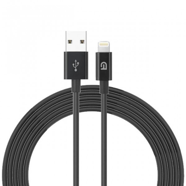 Фото - Кабель синхронизации данных Armorstandart AMD818B Lightning to USB Cable 1m Black (ARM64287)