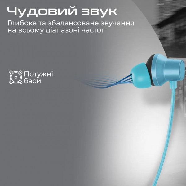 Фото - Наушники вкладыши беспроводные Promate Velcon.Blue