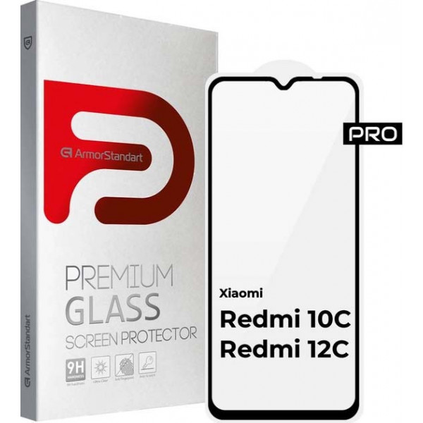 Фото - Защитное стекло для смартфона Armorstandart Icon for Xiaomi Redmi 10C Black (ARM61297)