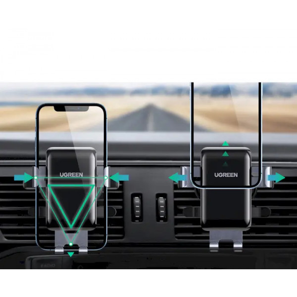 Фото - Автодержатель с беспроводной зарядкой UGREEN LP274 Black (30401)