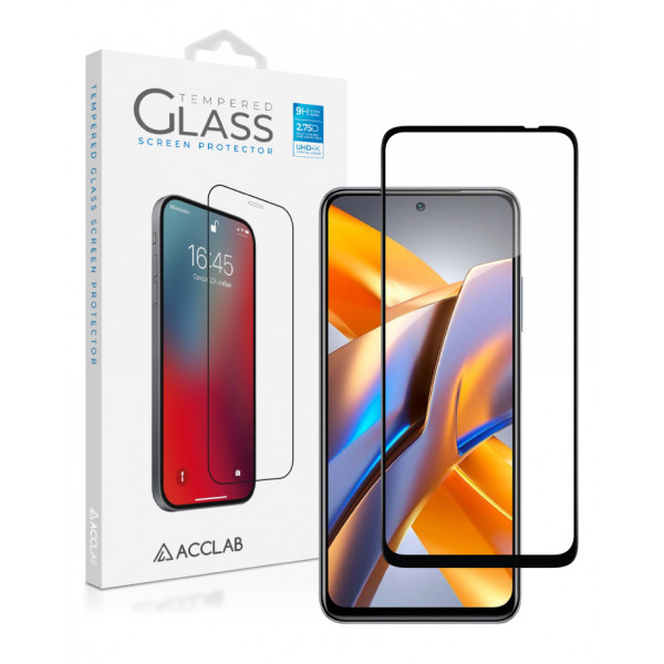 Фото - Защитное стекло для смартфона ACCLAB Full Glue for Xiaomi Poco M5S Black (1283126545122)