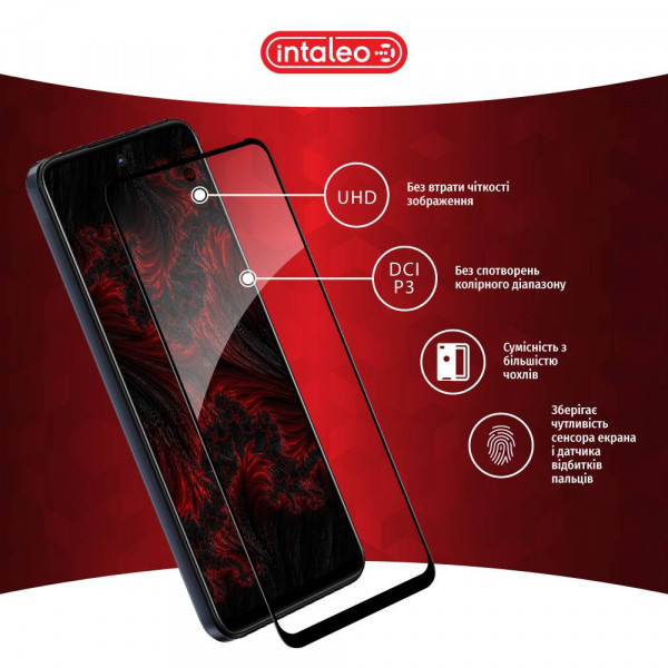 Фото - Защитное стекло для смартфона Intaleo Full Glue for MOTO G13/G23/G53 (1283126567308)