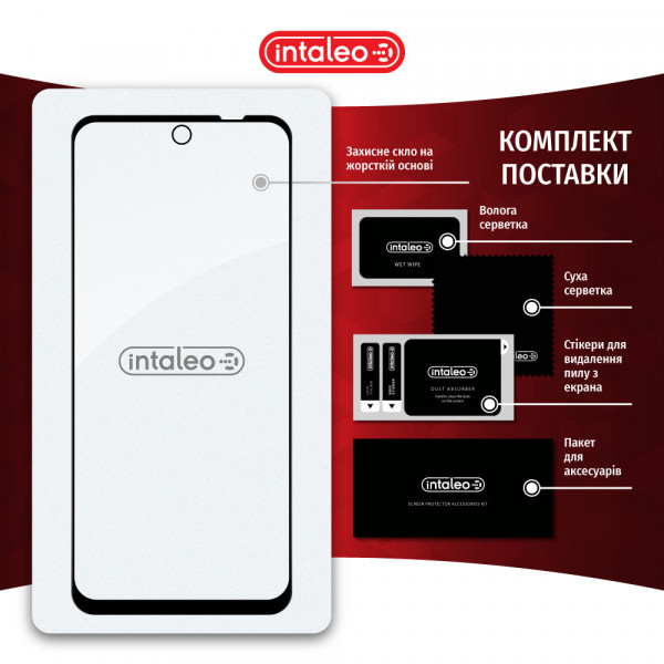 Фото - Защитное стекло для смартфона Intaleo Full Glue for MOTO G73 Black (1283126567315)
