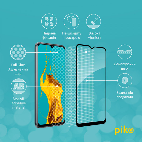 Фото - Защитное стекло для смартфона Piko Full Glue for Realme 10 5G Black (1283126551550)