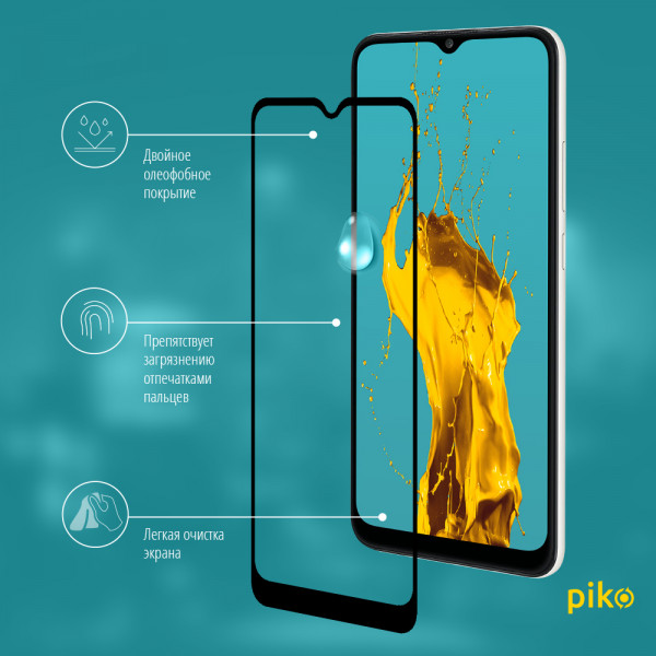 Фото - Защитное стекло для смартфона Piko Full Glue for Samsung A02 (1283126509452)