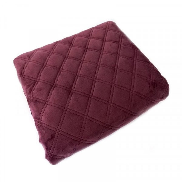 Фото - Покрывало двуспальное ТЕП Velour 180х240 см Бордо/Ромб прямой (4-00516_21937)
