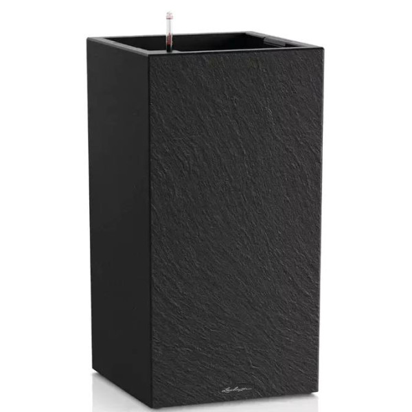 Фото - Вазон Lechuza Canto Slatestone High 30 темно-серый 15936