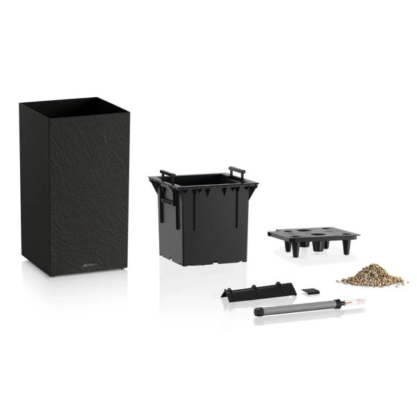 Фото - Вазон Lechuza Canto Slatestone High 30 темно-серый 15936