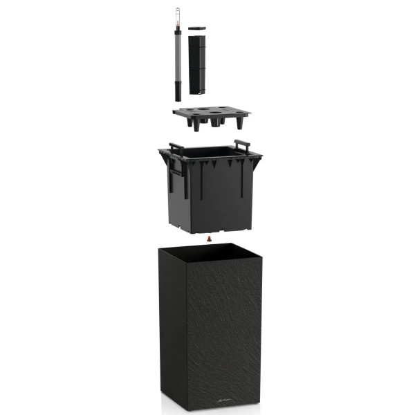 Фото - Вазон Lechuza Canto Slatestone High 30 темно-серый 15936