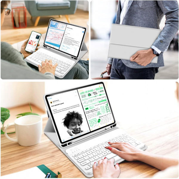 Фото - Чехол-клавиатура для планшета BeCover с беспроводной клавиатурой for Apple iPad Air 11'' (M2)/iPad Air 11'' (M3) Gray (711396)