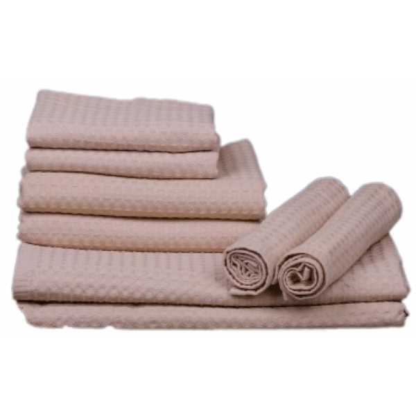 Фото - Полотенце банное Aisha вафельный песочный 70х130