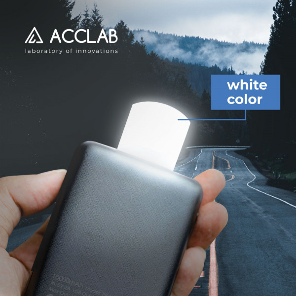 Фото - Уценка - Лампочка светодиодная ACCLAB AL-LED01, 1W, 5000K (белая)