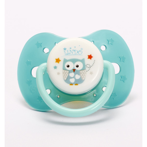 Фото - Ортодонтическая пустышка Lindo зеленый (Pk012/6-12 з)