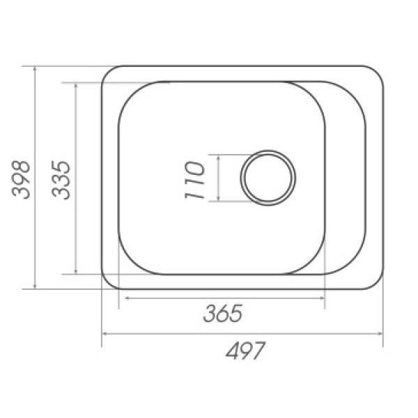 Фото - Мойка кухонная VALESO 4050 KORRADO матовая Графит
