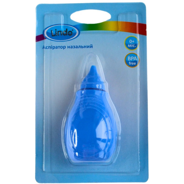 Фото - Аспиратор назальный детский Lindo голубой (Pk 082 гол)