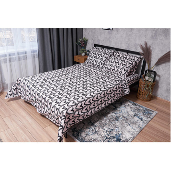 Фото - Комплект постельного белья Moon&Star Жатка Pink Love 175х210 (MS-820001922)