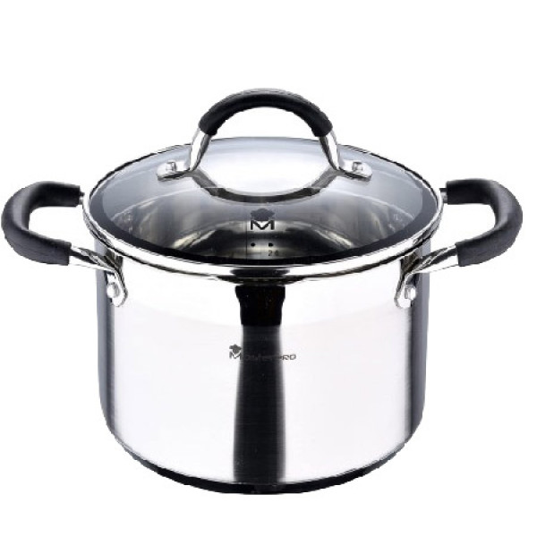 Фото - Кастрюля Masterpro Foodies collection 9,5 л (BGMP-1506-BK)